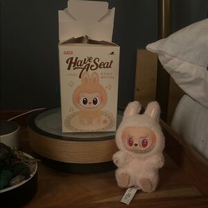 LABUBU Plush Bunny Toy - Soft Pink
